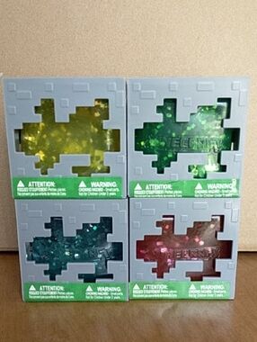 Set of Minecraft Jelly Cube 4 colors New
